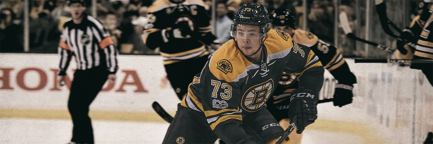Charlie McAvoy Action Shot
