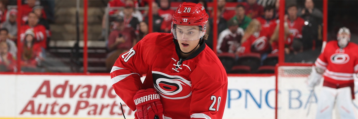 Sebastian Aho Action Shot