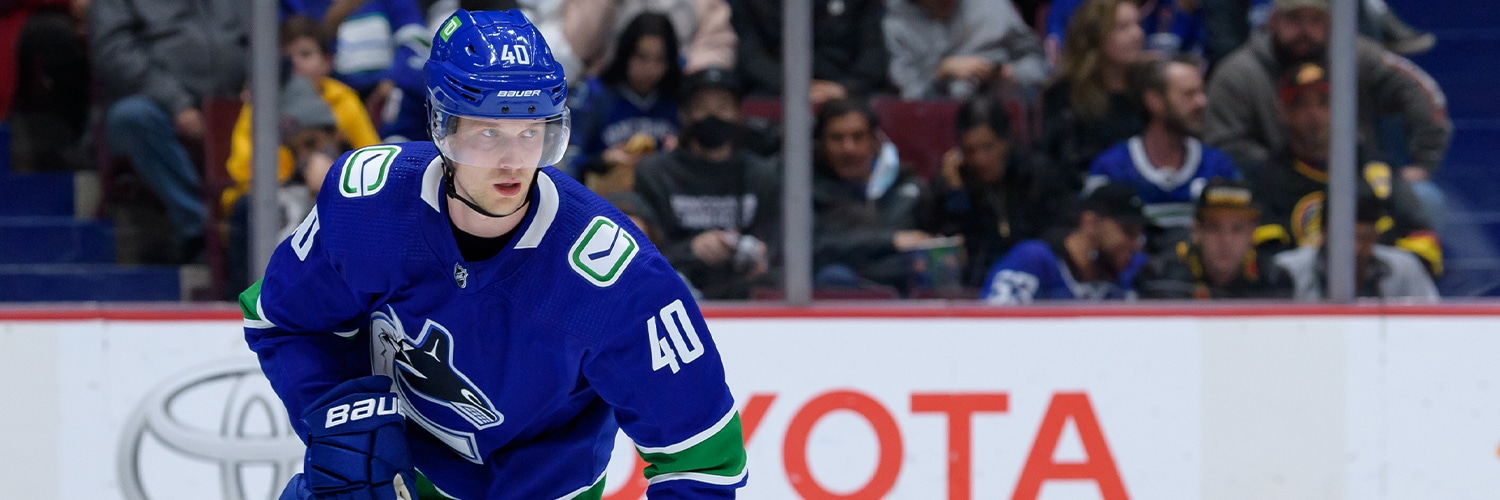 Elias Pettersson Action Shot