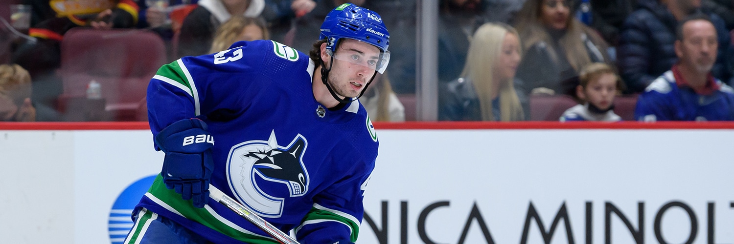 Quinn Hughes Action Shot