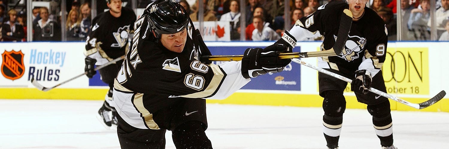 Mario Lemieux Action Shot