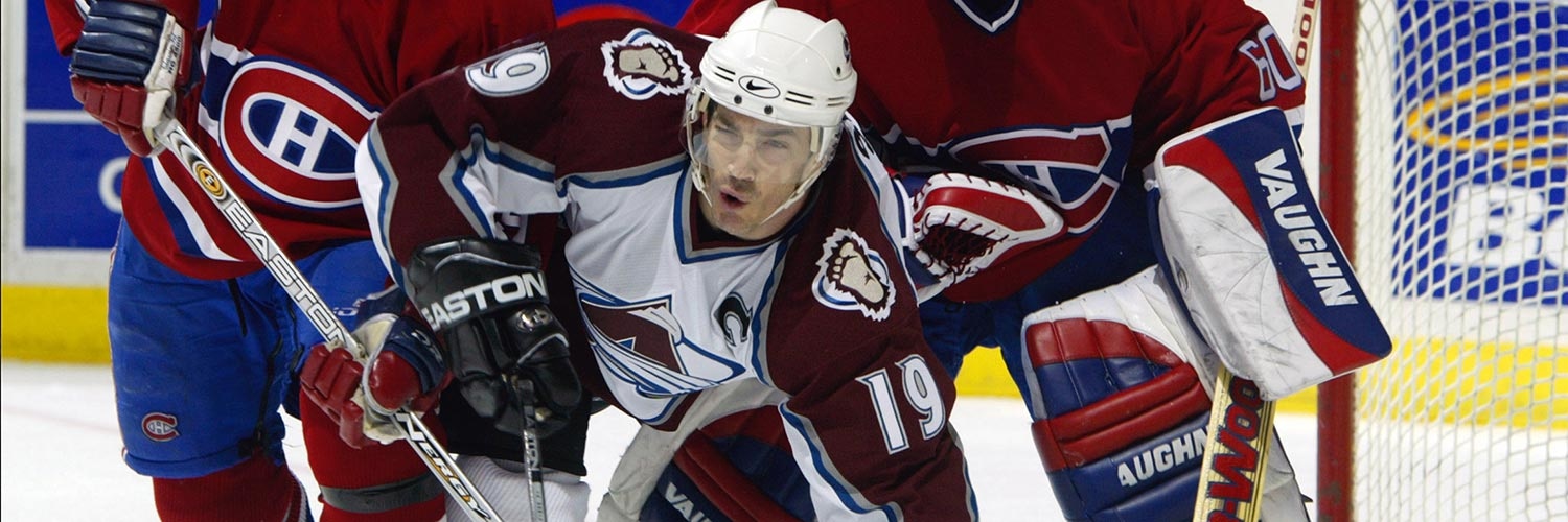 Joe Sakic Action Shot