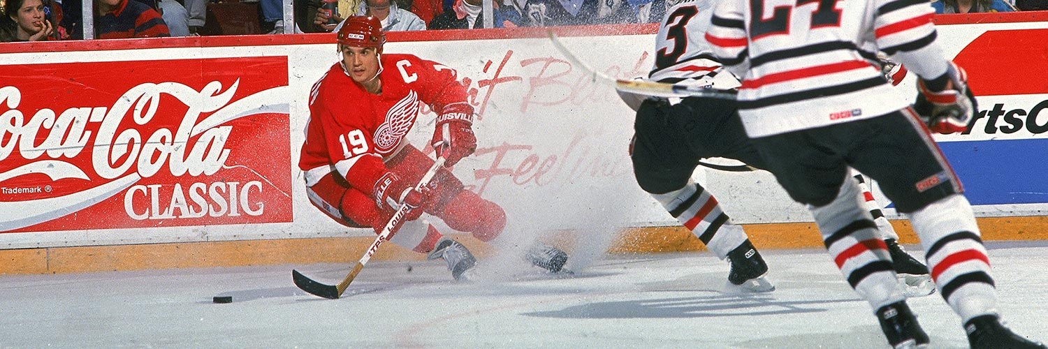 Steve Yzerman Action Shot