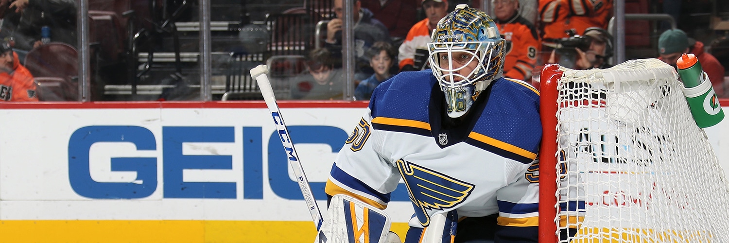 Jordan Binnington Action Shot